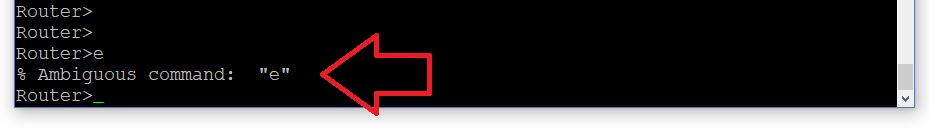 Cisco ambiguous command