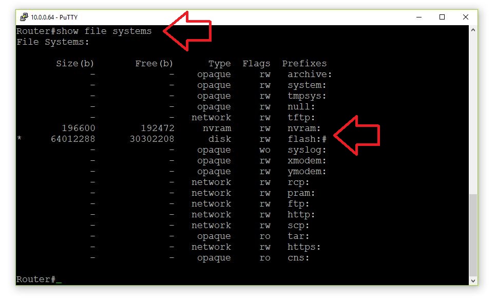 show file systems command